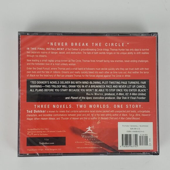 White by Ted Dekker From The Circle/Book Three Audio Book NEW Unopened Fiction - Picture 2 of 7